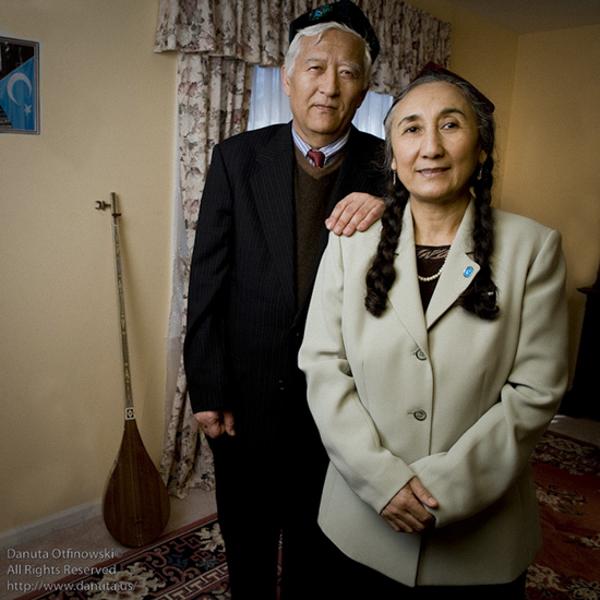 Rebiya Kadeer with  husband, Sidike Rouzi