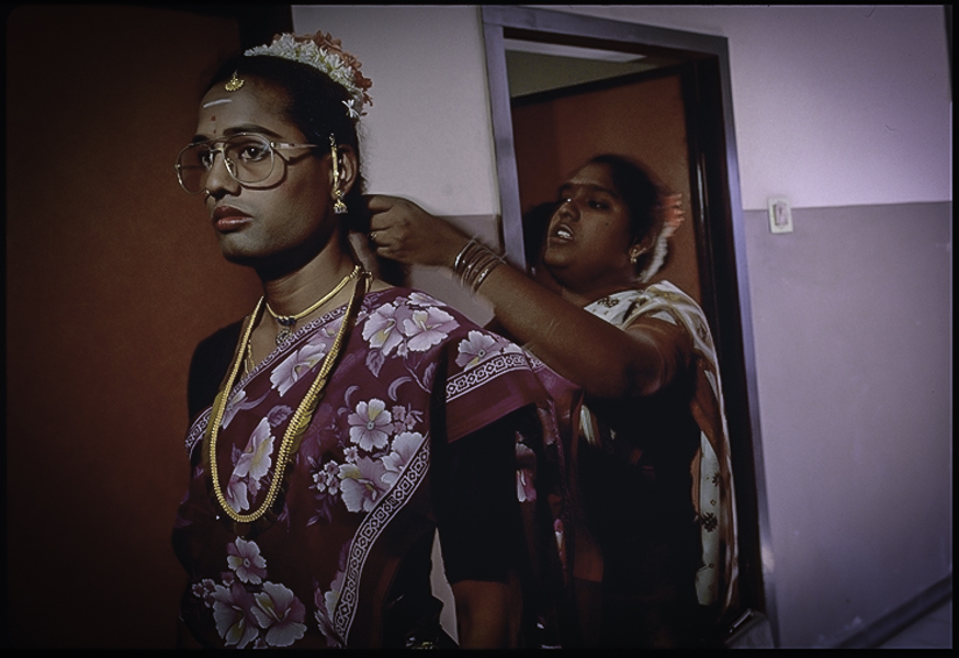 Hijras preparing for the annual Beauty Pageant, Saravanapakkam, Tamil Nadu