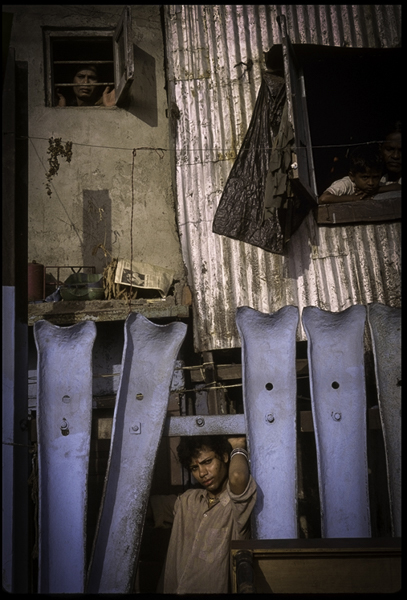 Hijra squatters near the Chinchpokli Railway Station, Mumbai