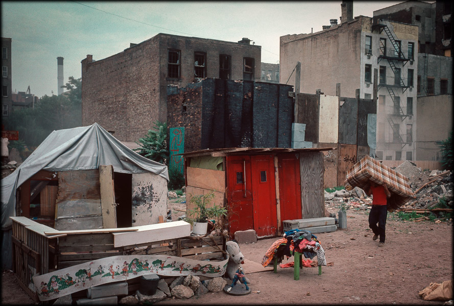 development site on 7th btwn C and D occupied by homeless